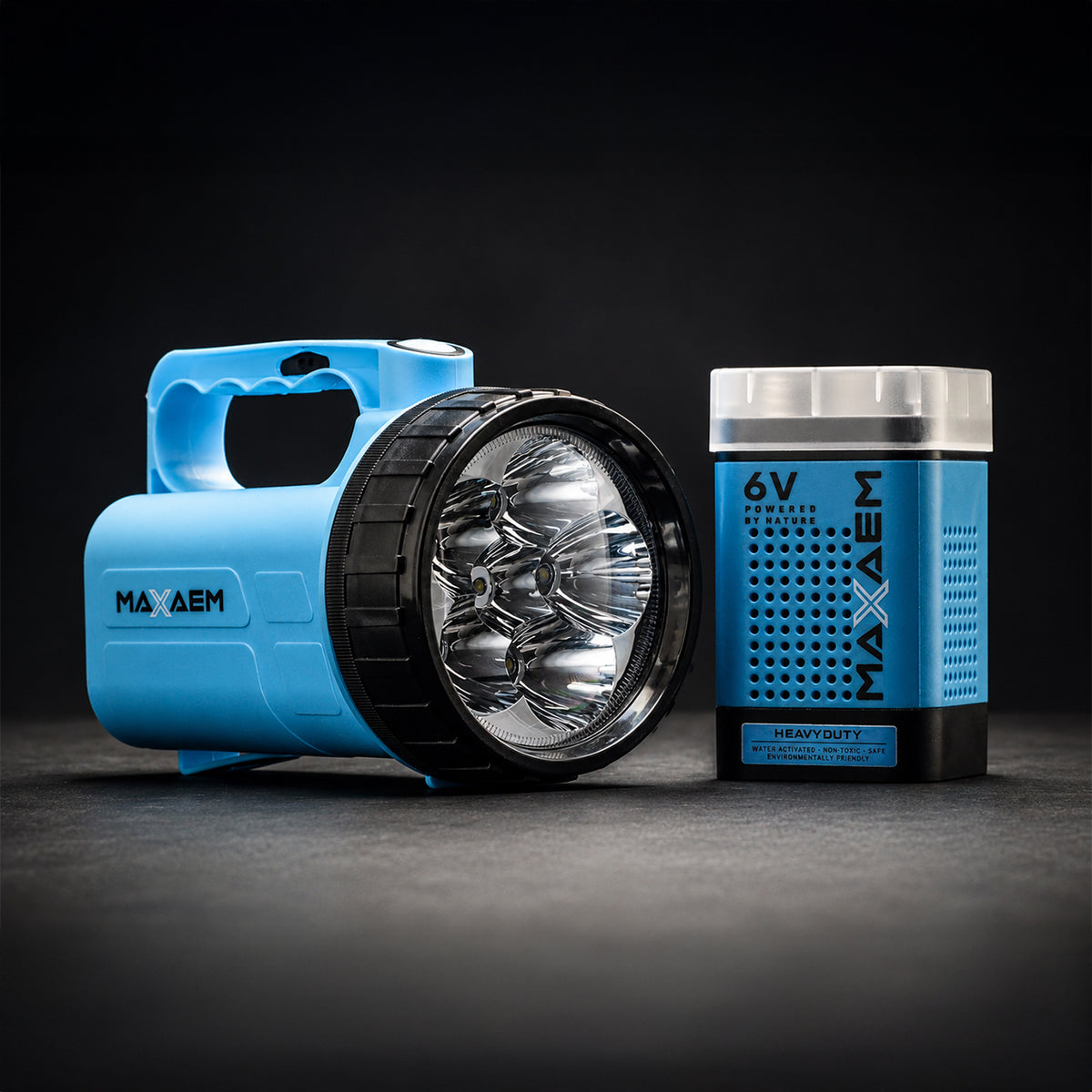 6V BATTERY & FLASHLIGHT